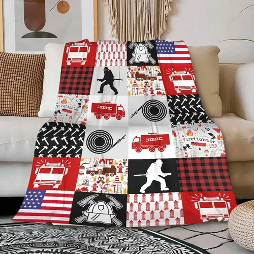 Miniatura 12 de PANDASBLANKET Manta personalizada con nombre para niños, adultos, mascotas, camión de bomberos, automóvil, manta personalizada para cumpleaños