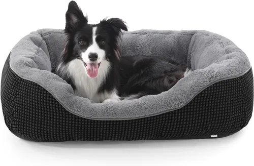 Miniatura 22 de INVENHO Cama para perros pequeños para perros pequeños, camas para gatos de interior, lavable, cama ortopédica para perros, cama cálida suave y Gris
