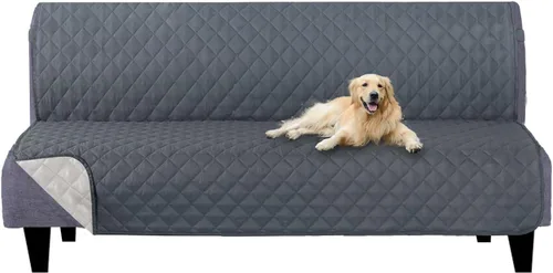 Miniatura 147 de U-NICE HOME Funda de sofá reversible para perros con correas elásticas, resistente al agua, protector de muebles para mascotas, funda de sofá