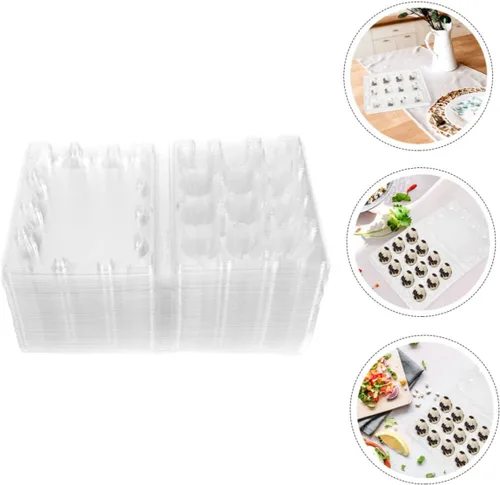 Miniatura 7 de Zerodeko 100 cajas de huevos de codorniz Caja de huevos de codorniz seco Cartones de huevos Soporte de huevo de codorniz