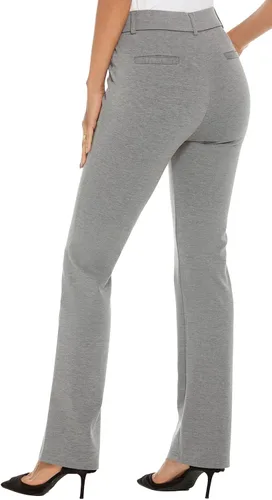 Miniatura 2 de iChosy Pantalones de vestir elásticos con corte de bota para mujer