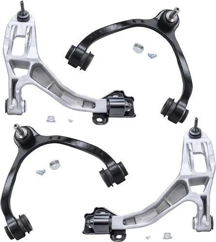 Miniatura 224 de Detroit Axle - Brazos de control superiores traseros para Chrysler 300 Dodge Challenger Charger Magnum, reemplazo del conjunto de brazos de control