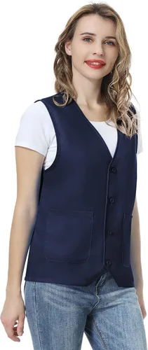Miniatura 5 de TOPTIE Chaleco de trabajo personalizado Voluntario Actividad Supermercado Uniforme Unisex Chaleco