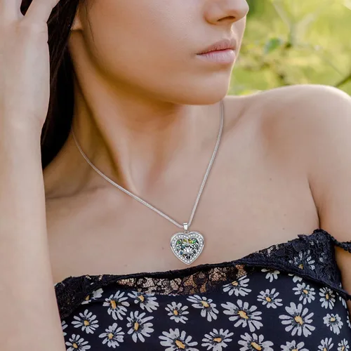 Miniatura 2 de Fanery sue Heart Locket Necklace That Holds Pictures Customized Photo Necklaces Personalized Lockets with Picture inside