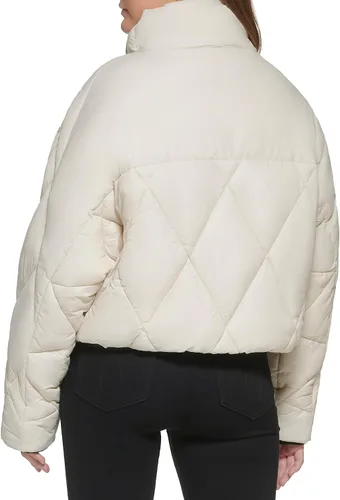 Miniatura 4 de Calvin Klein Asym Light Puff con cremallera frontal y dobladillo elástico para mujer
