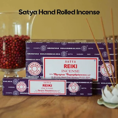 Miniatura 5 de Satya Varillas de incienso, 12 unidades - Nag Champa Reiki, original de Srinivas Sugandhalaya Factory Palitos de incienso con fragancia Nag Champa