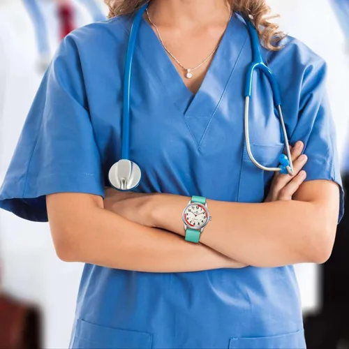 Miniatura 3 de Reloj de enfermera para enfermeras, médicos, profesionales médicos, estudiantes, hombres, mujeres, unisex, fácil de leer, esfera luminosa, reloj