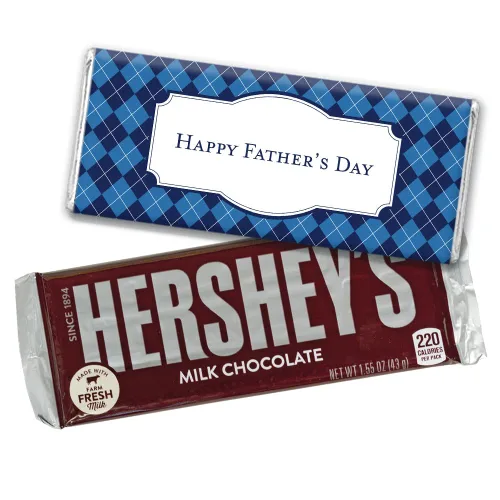 Miniatura 9 de 25 unidades DIY Día del Padre envoltorios personalizados para barras de chocolate (25 unidades) - Patrón de rombos