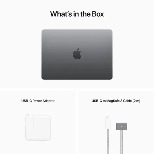 Miniatura 9 de Apple MacBook Air 2022 con chip Apple M2, 13 pulgadas, 8 GB de RAM, almacenamiento SSD de 256 GB, gris espacial (renovado)