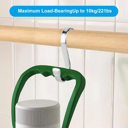 Miniatura 4 de Paquete de 10 Ganchos Planos en S - Ganchos en S de Acero Inoxidable Resistentes de 3 Pulgadas para Colgar Ollas, Sartenes, Plantas, Tazas de Café