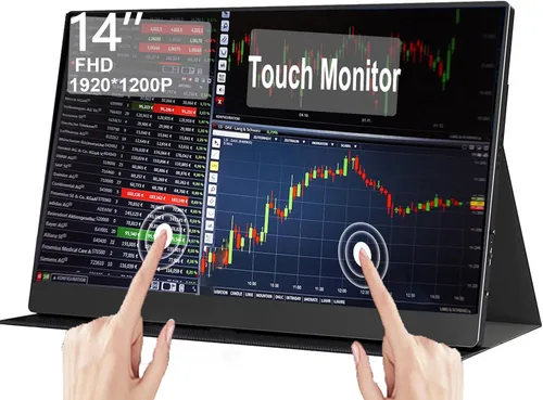 Miniatura 10 de Monitor portátil con pantalla táctil de 15.6 pulgadas, FHD 1080P, IPS/HDR, extensor de pantalla para computadora portátil, monitor de viaje