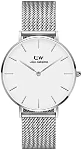 Miniatura 7 de Daniel Wellington Reloj pequeño de ley, pulsera de malla de plata, plateado