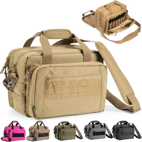 Miniatura 3 de Bolsa para Campo de Tiro, Funda para Pistola, Bolsas para Pistola y Municiones para Pistolas y Municiones, Bolsas de Transporte Blandas de 3 Ramas