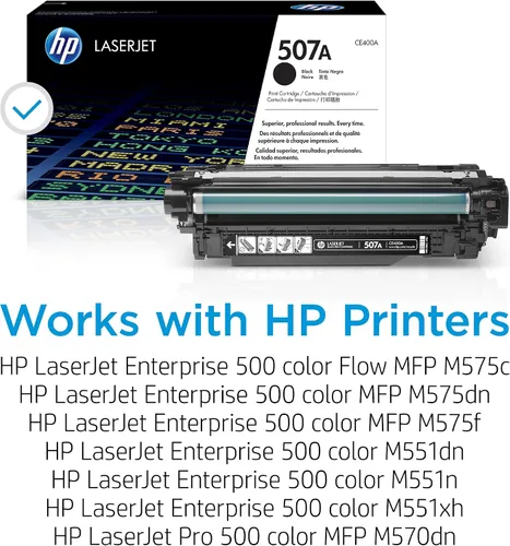 Miniatura 2 de HP 507 A (CE400 A) Black Original LaserJet Toner Cartridge