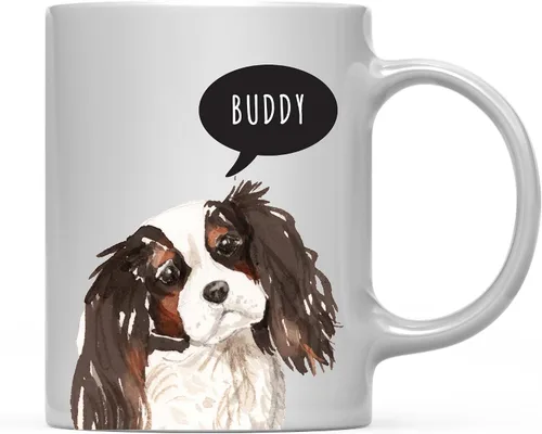 Miniatura 20 de Andaz Press Taza de café personalizada de 11 onzas para perro, Shih Tzu Shorter Haired Up Close, paquete de 1 Shih Tzu pelo más corto personalizado