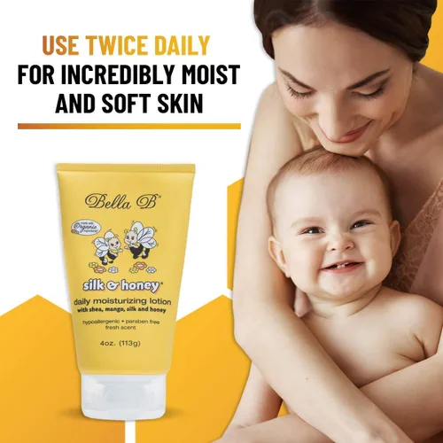 Miniatura 8 de BELLA B Silk & Honey 4 oz - Loción para bebé - Baby Bella - Loción de embarazo - Mantequilla de vientre para el embarazo - Crema de embarazo