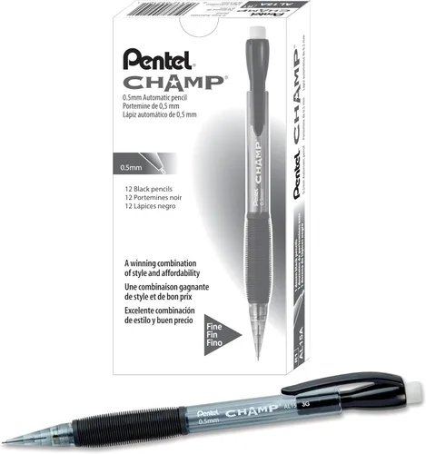 Miniatura 2 de Pentel Champ Starter Set con lápiz automático con plomo, (0.020 in), surtido, paquete de 2 (A2CBP)