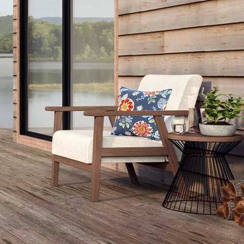 Miniatura 2 de JMGBird Almohadas impermeables para exteriores de 18 x 18 pulgadas para muebles de patio, cama, sofá y sofá Almohadas de exterior con inserto