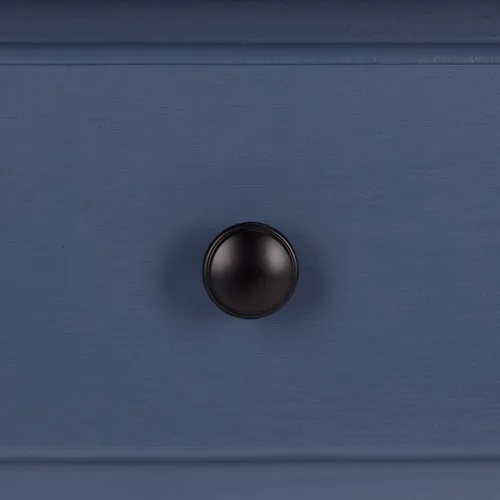 Miniatura 5 de SAFAVIEH Muebles - Mesa esquinera Gomez con 1 cajón, color azul, madera maciza, diseño clásico de almacenamiento de esquina, ideal para entrada