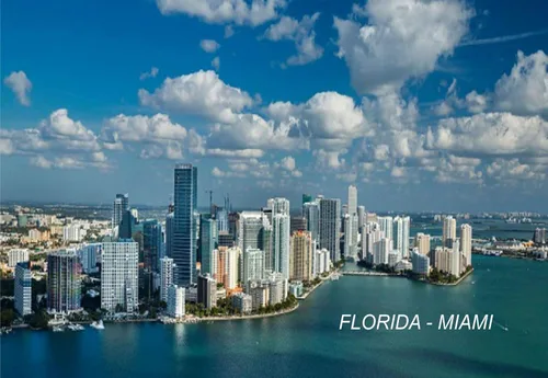 Miniatura 16 de Imanes para refrigerador de Florida USA United States (1 pieza, estilo: Delray Beach #FL116)
