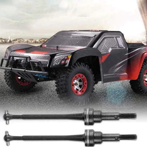 Miniatura 5 de Eje de transmisión de automóvil a control remoto, eje de transmisión frontal de metal para modelos a escala 1/12, juego de 2 piezas para aficionados