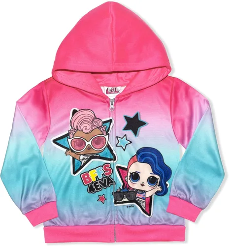 LOL Surprise Dolls Girls Zip Up Hoodie for Little and Big Girls BluePink