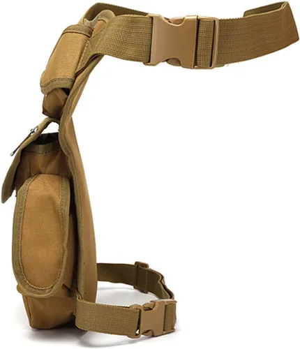 Miniatura 4 de Bolso táctico militar de la pierna del descenso de Molle, paquete del muslo para la motocicleta, ciclismo, equitación, camping, bolsos de cintura