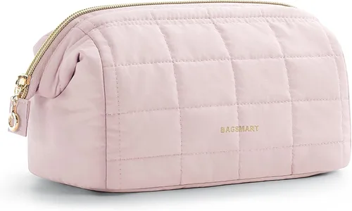Bagsmart - Estuche de Maquillaje para Viaje, Neceser de Artículos de Aseo Personal, Bolsa de maquillaje