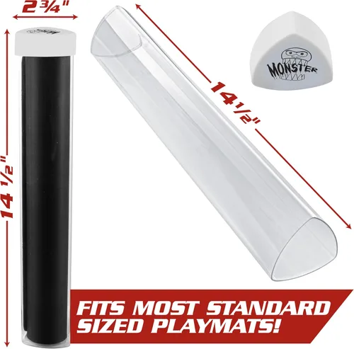 Miniatura 4 de Monster TCG Gaming Prism Playmat Tube(Blanco) - No se desprende de las superficies - Diseño fácil de entrar y salir - Guarda mejor tu tarjeta