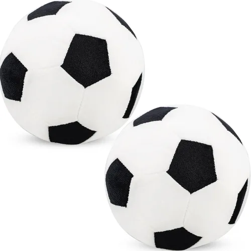 Paquete de 2 almohadas de felpa para pelota de fútbol, pelota de fútbol, suave felpa para decoración del hogar, habitación, sofá, decoración de