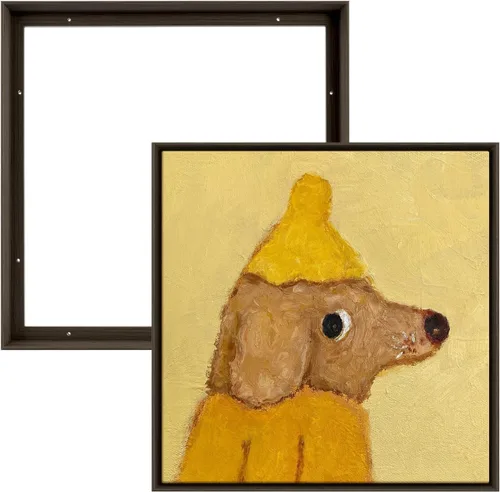 Miniatura 32 de Marco flotante para pintura en lienzo de 5 x 7 pulgadas con 0.6 a 0.8" de profundidad, paquete de 3 marcos flotantes para impresiones en lienzo