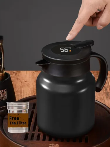 Miniatura 6 de Jarra térmica de café de 34 onzas, olla de té de acero inoxidable 316, jarra de café al vacío de doble pared retención de calor y frío sin BPA
