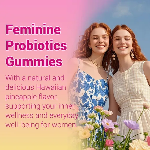 Miniatura 6 de Her Juicy - Gomitas de probióticos femeninos para mujeres, con prebióticos y olmo resbaladizo, promueve el equilibrio del pH, la salud intestinal