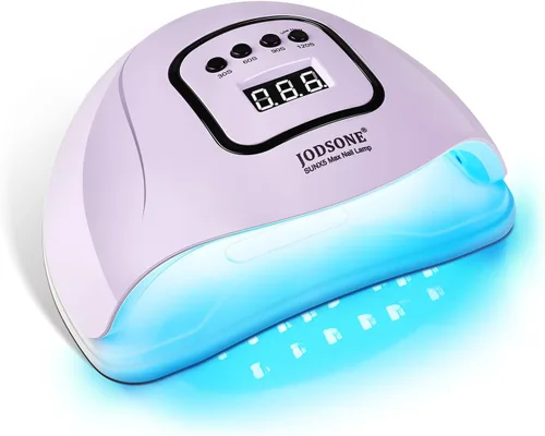 Miniatura 9 de JODSONE Lámpara de uñas U V rosa para esmalte de uñas de gel Luz de manicura con 4 temporizadores y sensor automático Secador de uñas Luz LED