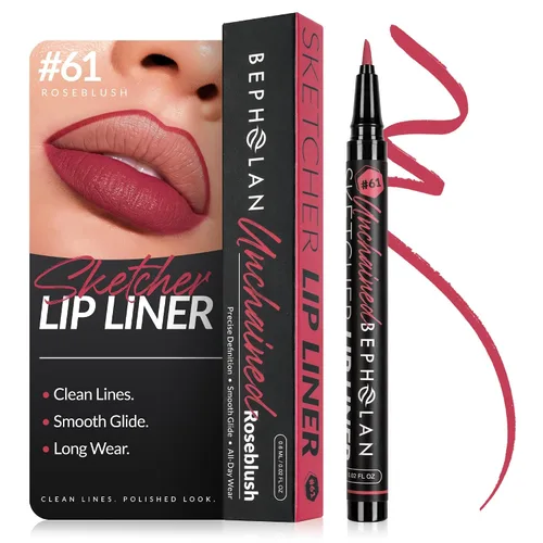Miniatura 12 de BEPHOLAN Delineador de labios de larga duración, impermeable, 24 horas de duración, delineador de labios líquido de larga duración, delineador