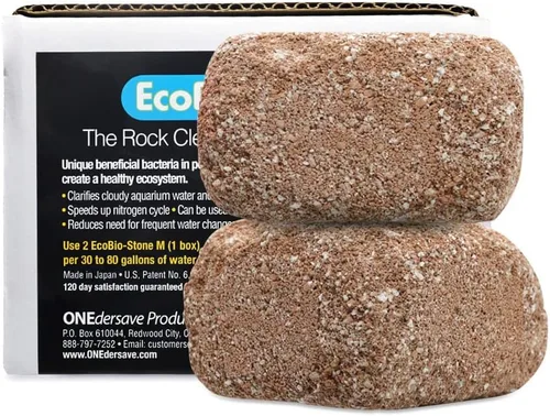 Miniatura 9 de EcoBio-Block Roca volcánica natural para claridad y equilibrio en el agua del acuario, alternativa de bajo mantenimiento a los aditivos semanales