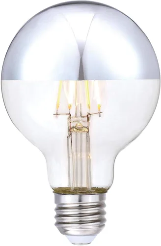 Westinghouse 5169100 - Bombilla LED de 4.5 vatios (equivalente a 40 vatios) G25 regulable de medio filamento cromado, base mediana E26, individual