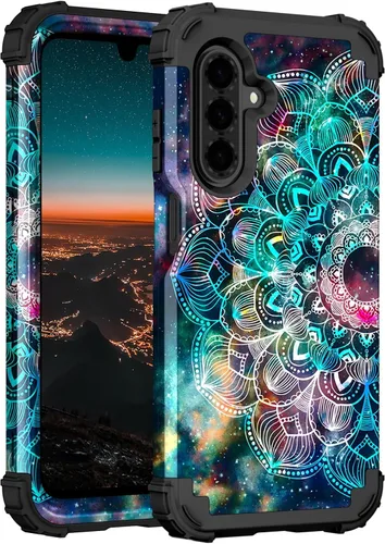 Miniatura 50 de Hocase Funda para Galaxy A37 5G, protección resistente a prueba de golpes, parachoques de goma de silicona suave+funda protectora híbrida