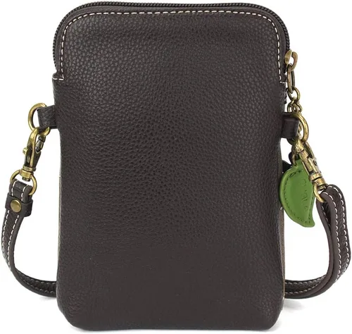 Miniatura 3 de CHALA Bolso cruzado para teléfono celular, piel sintética, lona multicolor con correa ajustable