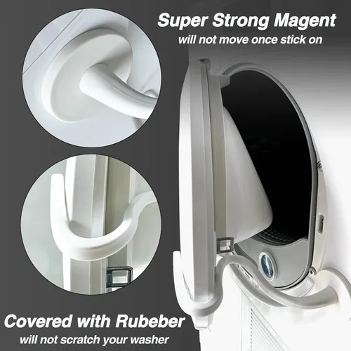 Miniatura 2 de Spedtees Soporte de Puerta para Lavadora de Carga Frontal, Soporte Magnético Flexible para Puerta de Lavadora y Secadora Mantiene la Puerta