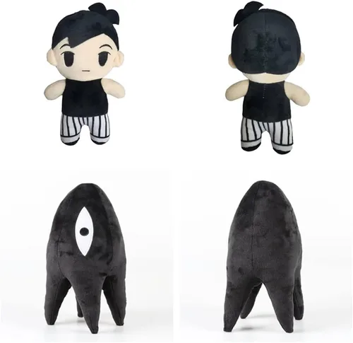 Miniatura 2 de 2 piezas de peluche de muñeca de peluche, llavero con colgante de peluche, juego de cosplay, mercancía, regalos de utilería Soleado y algo