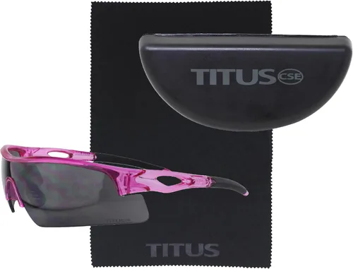 Miniatura 34 de TITUS G20 Gafas de seguridad para todos los deportes, protección para motocicletas, compatibles con ANSI Z87+ Marco negro - Lente ahumado - Con bolsa