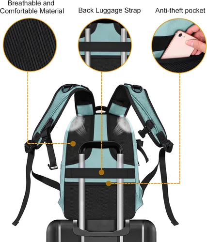 Miniatura 8 de MOSISO Mochila para Cámara, Bolsa de Cámara Fotográfica DSLR/SLR/Sin Espejo de 15-16 Pulgadas, Estuche Rígido Impermeable con Soporte para Trípode