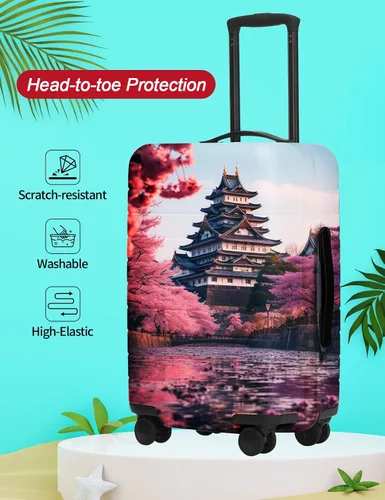 Miniatura 20 de URBEST Funda protectora para maleta, antiarañazos y suciedad, Otoño de vidrieras