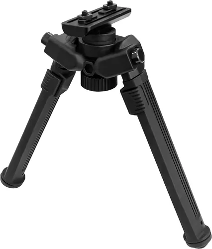 Bípode ajustable giratorio de 360 grados con palanca de desmontaje rápido, seis alturas ajustables de 7 1/2 pulgadas a 10 5/8 pulgadas para caza y