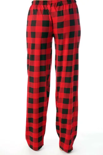 Miniatura 3 de Just Love Pantalones de pijama para mujer, pijamas a cuadros de búfalo