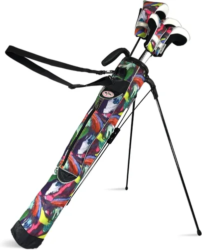 Miniatura 14 de Taboo Fashion Sunday Golf Bags for Women - Lightweight Golf Range Bag with Self Flexing Stand and Shoulder Strap for Driving Range, Par 3 or Mándala