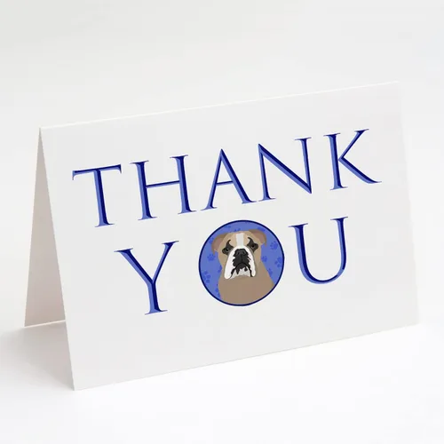 Miniatura 56 de Caroline's Treasures CK8919GCA7P - Tarjetas de felicitación y sobres de agradecimiento tricolor #1, diseño de pastor australiano, color negro, Blanco