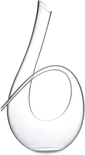 Decantador de vino aireador – 100% soplado a mano sin plomo vidrio de cristal de vino tinto jarra de vino regalo para los amantes del vino