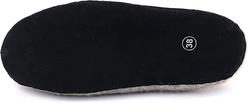 Miniatura 4 de Nootkas Pantuflas tipo mule para mujer de lana merino de fieltro 'Astoria